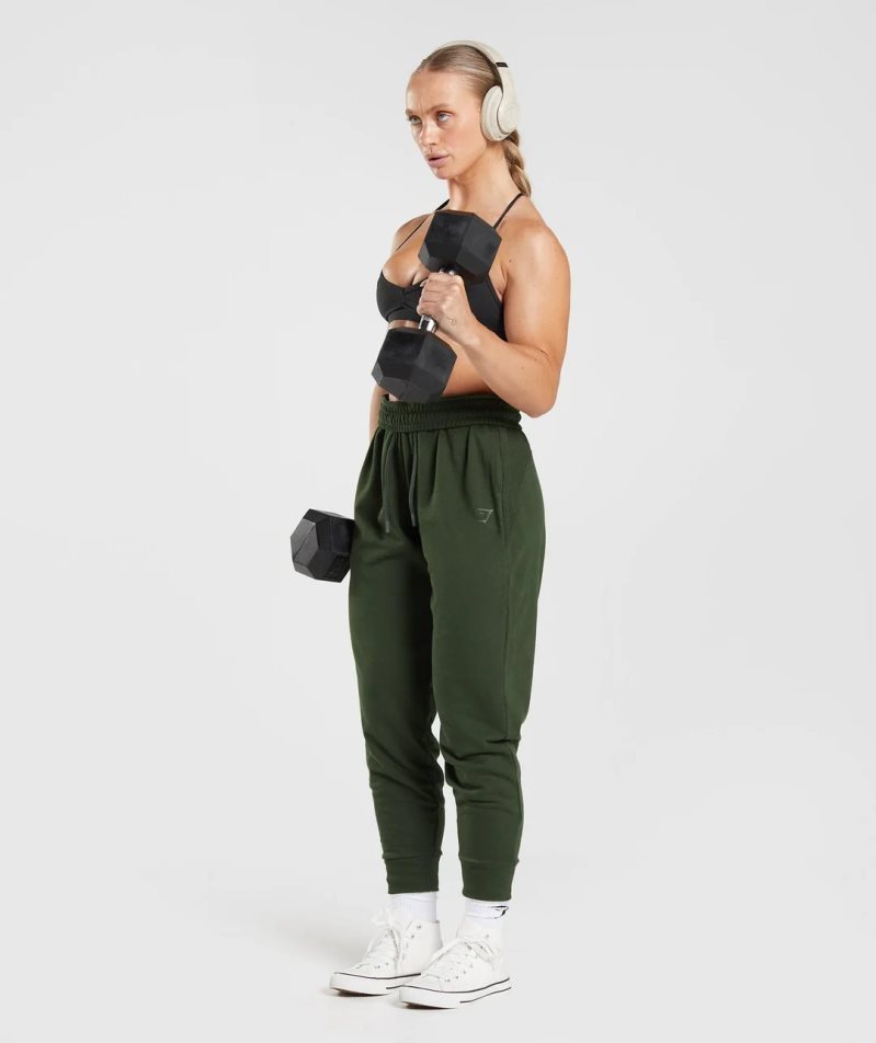 Women's Gymshark GS Power Jogger Olive | CA 5A8ND1